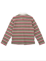 Boys Stripe Polo With Number Badge