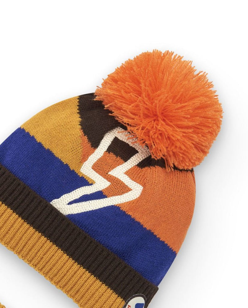 Boys' Striped Knit Hat & Scarf Set (Tuc Tuc)