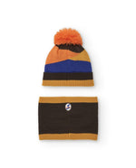 Boys' Striped Knit Hat & Scarf Set (Tuc Tuc)