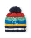 Boys' Striped Knitted Hat with Pom - Pom (Tuc Tuc)