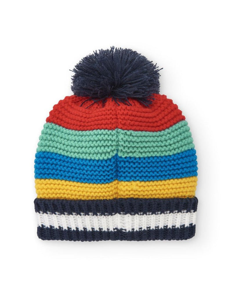 Boys' Striped Knitted Hat with Pom - Pom (Tuc Tuc)