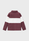 Boys Striped Long Sleeve Polo Shirt