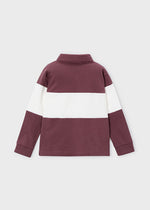 Boys Striped Long Sleeve Polo Shirt