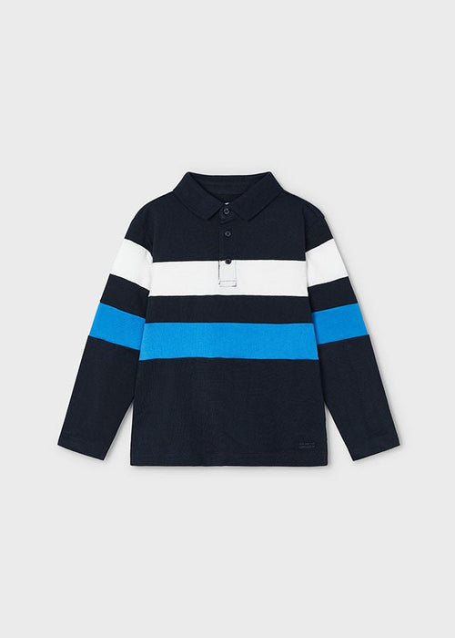 Boys' Striped Long Sleeve Polo Shirt (Mayoral)