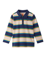 Boys Striped Long Sleeve Rugby Shirt