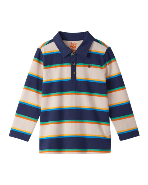 Boys Striped Long Sleeve Rugby Shirt