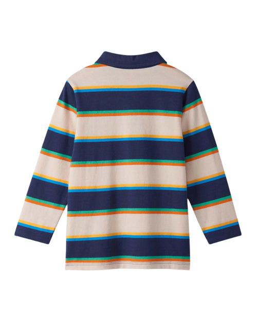 Boys Striped Long Sleeve Rugby Shirt