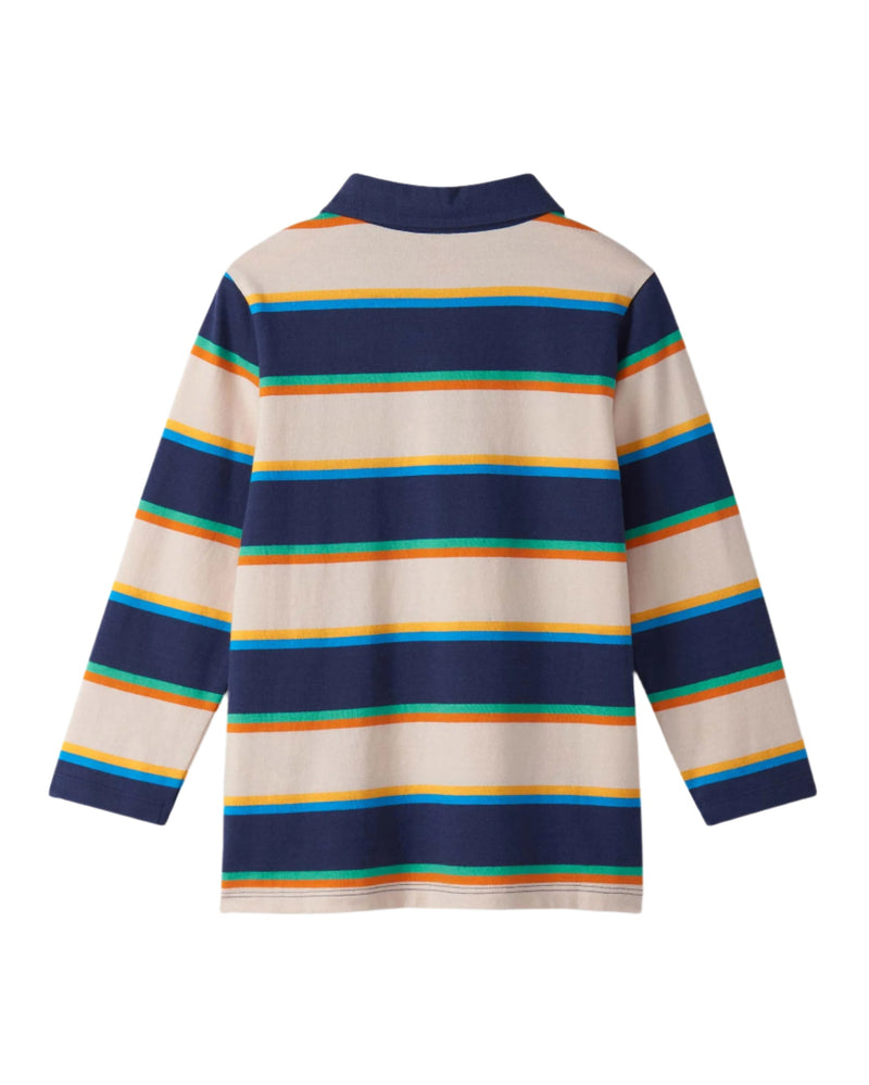 Boys Striped Long Sleeve Rugby Shirt