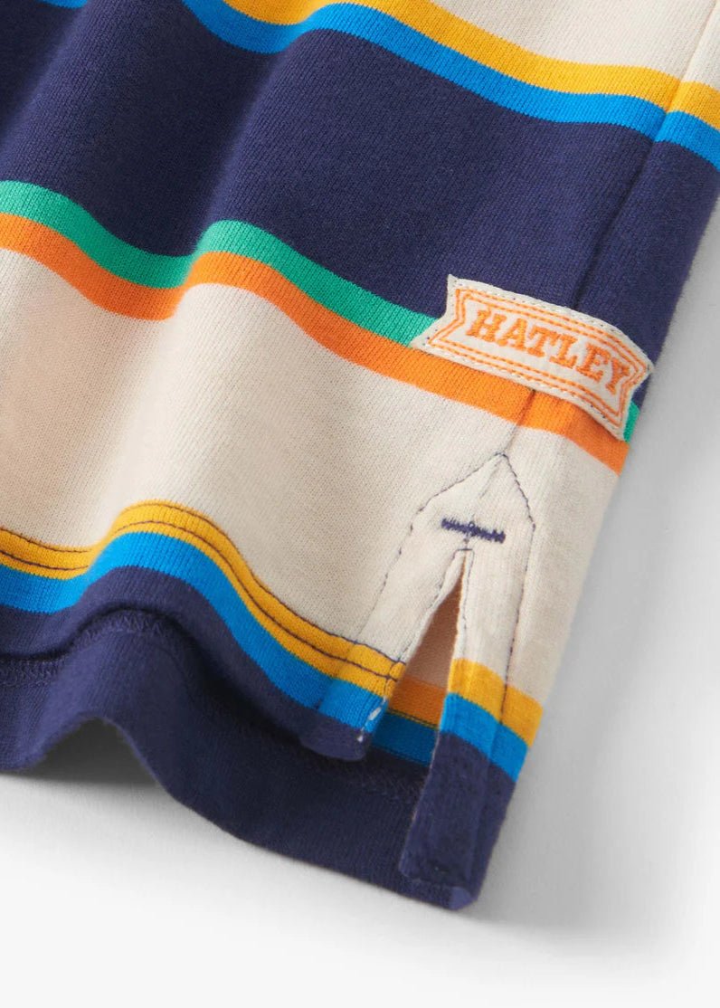 Boys Striped Long Sleeve Rugby Shirt