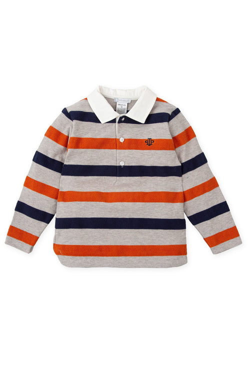 Boys Striped Rugby Shirt Top (Tutto Piccolo)