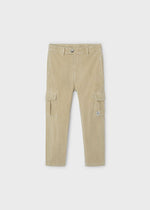 Boys' Stylish Corduroy Cargo Pants with Pockets