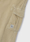 Boys' Stylish Corduroy Cargo Pants with Pockets