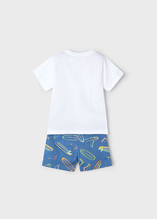 Boys Surfboard Print Bermuda Set