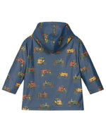 Boys Tractor Print Waterproof Rain Jacket