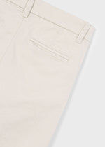 Boys Twill Basic Trousers - Beige