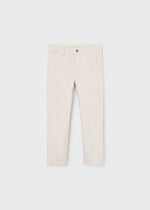 Boys Twill Basic Trousers - Beige