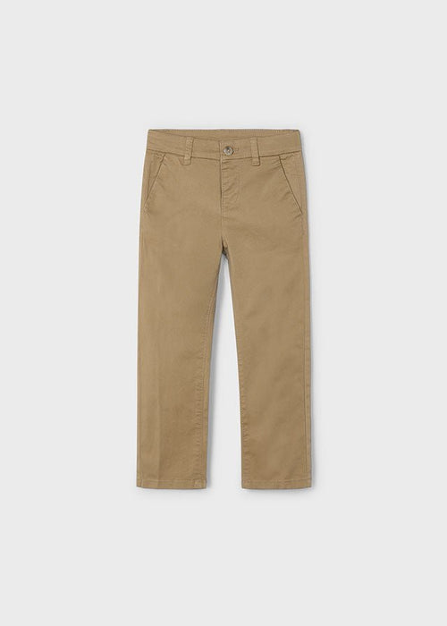 Boys Twill Basic Trousers - Khaki