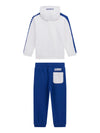 Boy's White & Blue Hooded Active Set