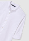 Boys White Collarless Cotton Shirt Mayoral ( Match - A/B )