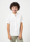 Boys' White Mao Collar Shirt (Mayoral)