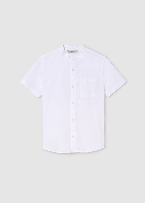 Boys' White Mao Collar Shirt (Mayoral)