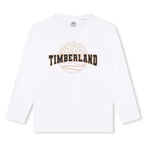 Boys White Organic Cotton Top (Timberland)