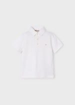 Boys White Short Sleeve Polo Shirt