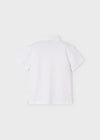 Boys White Short Sleeve Polo Shirt