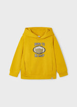 Boys' Yellow Pixelated Print Hoodie