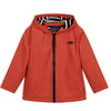 Brick Red Waterproof Fleece - Lined Raincoat