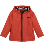Brick Red Waterproof Fleece - Lined Raincoat
