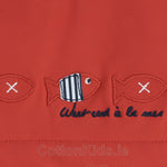 Brick Red Waterproof Fleece - Lined Raincoat