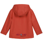 Brick Red Waterproof Fleece - Lined Raincoat