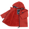 Brick Red Waterproof Fleece - Lined Raincoat