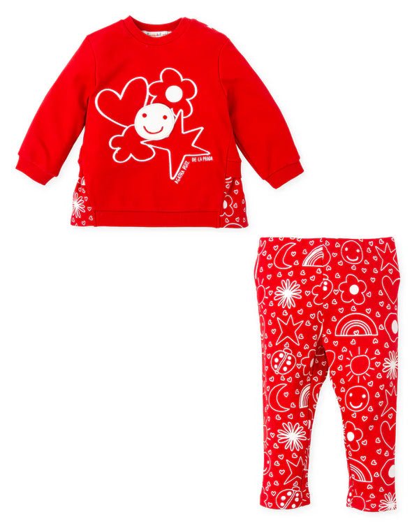 Bright Red Smile & Stars Two - Piece Set (Agatha Ruiz de la Prada)