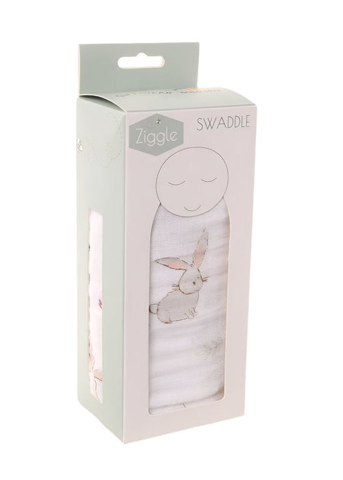 Bunny Friends Baby Swaddle Blanket - (120 x 120 cm)