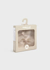 Champagne Lace Organza Headband & Clip Set