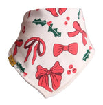 Christmas Bows DribbleBoo Bandana Bib