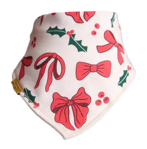 Christmas Bows DribbleBoo Bandana Bib