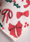 Christmas Bows DribbleBoo Bandana Bib