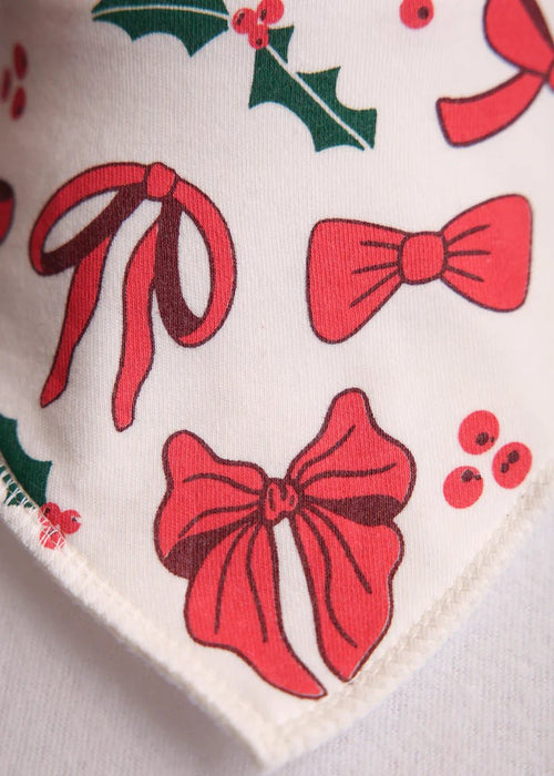Christmas Bows DribbleBoo Bandana Bib