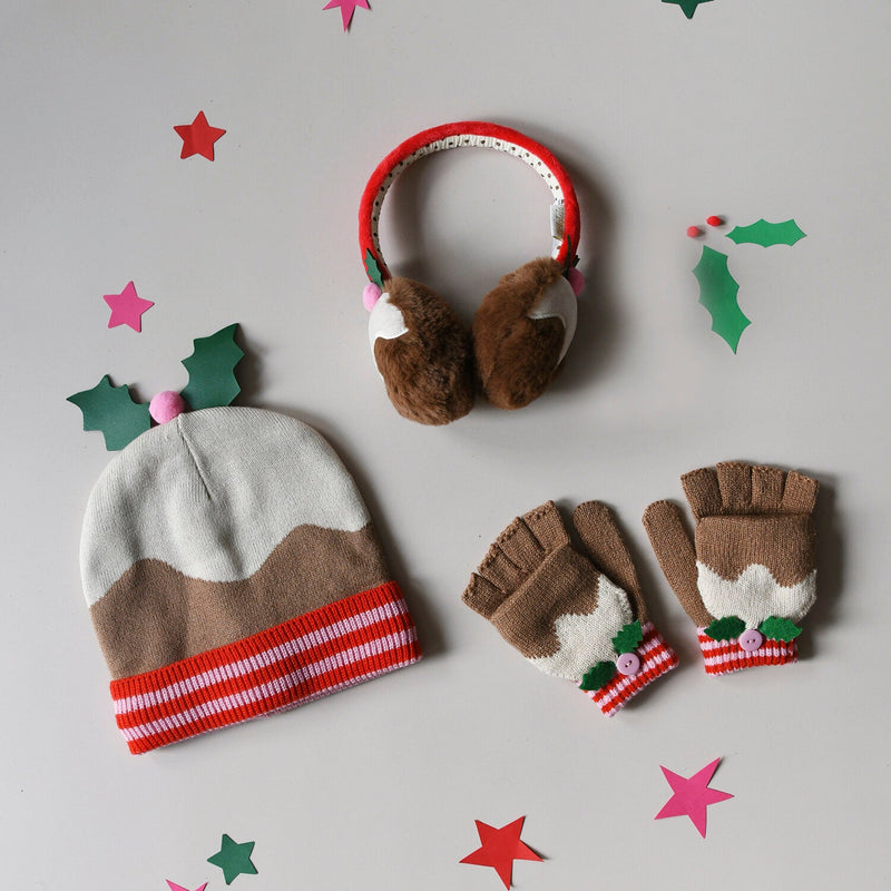 Christmas Pudding Earmuffs