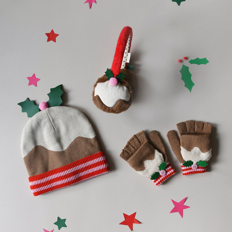 Christmas Pudding Earmuffs