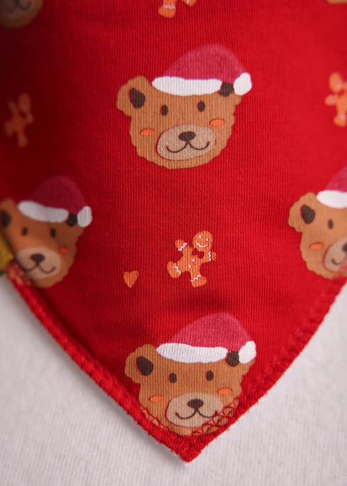 Christmas Teddies DribbleBoo Bandana Bib
