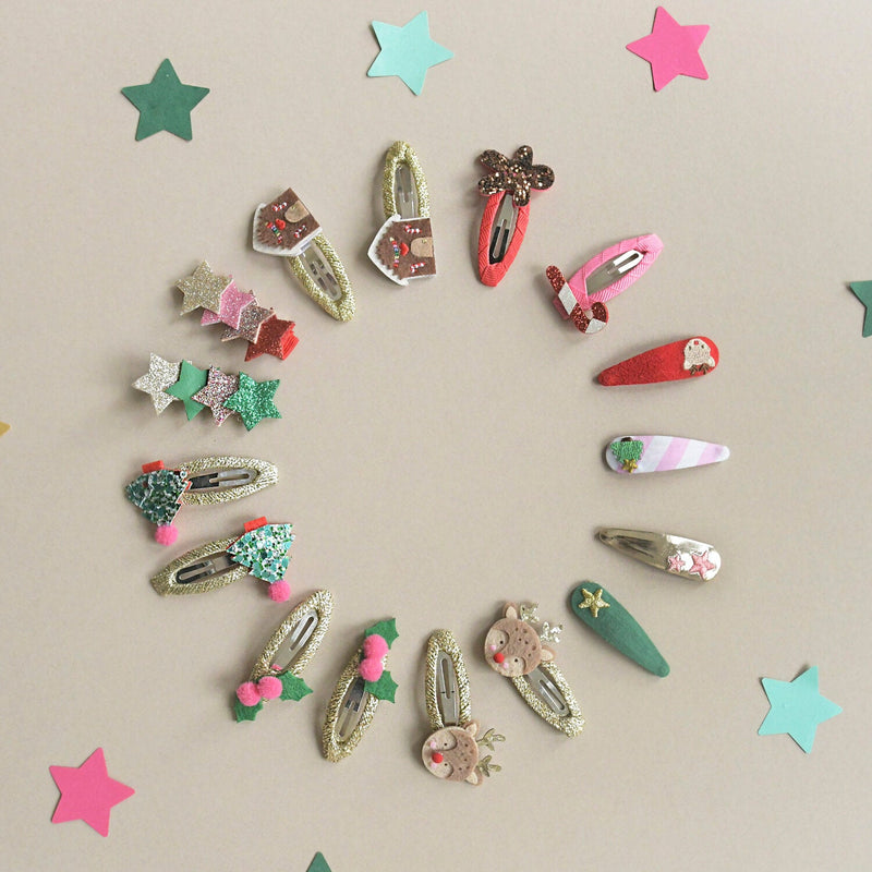 Christmas Tree Glitter Clips (Rockahula)