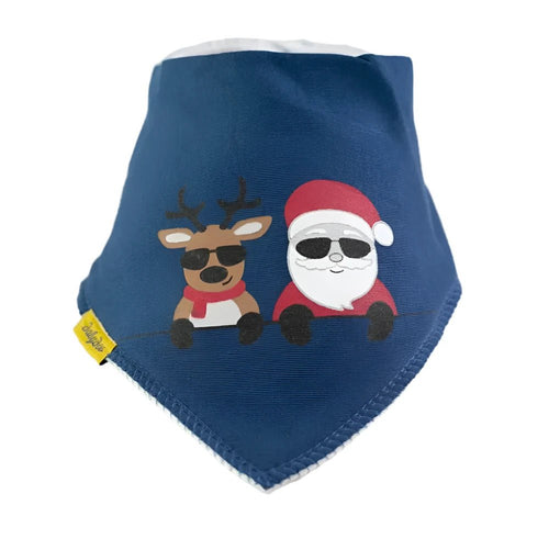 Cool Christmas Organic Cotton Bandana Bib