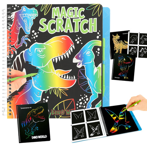 Dino World Magic - Scratch Book