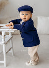 Elegant Baby Boy Christening Suit Set Navy (Finn)