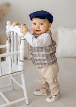 Elegant Baby Boy Christening Suit Set Navy (Finn)