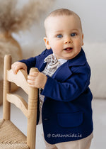 Elegant Baby Boy Christening Suit Set Navy (Finn)